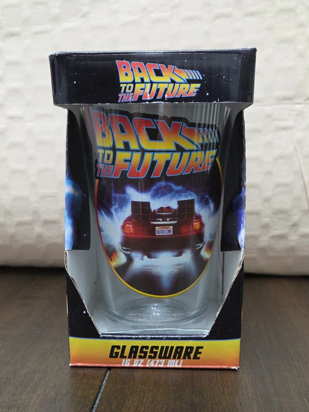 Back To The Future Collectible Glass - New In Box